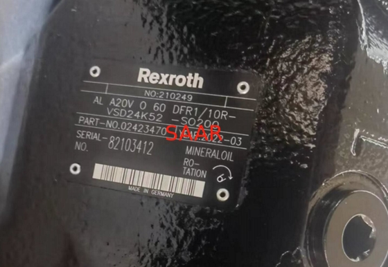 Axial Piston Variable Rexroth Hydraulic Double Pump ALA20VO60DFR1/10R-VSD24K52-SO200 A20VO Series 10