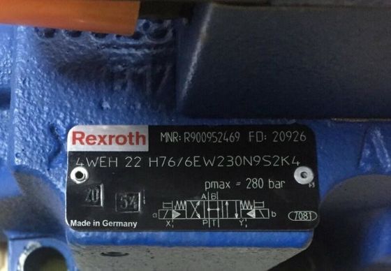 R900952469 4WEH22H7X/6EW230N9S2K4 4WEH22H76/6EW230N9S2K4 Directional Spool Valve With Electro-Hydraulic Actuation