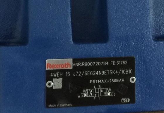 R900720784 4WEH16J7X/6EG24N9ETSK4/10B10 4WEH16J72/6EG24N9ETSK4/10B10 Directional Spool Valve Electro-Hydraulic Actuation