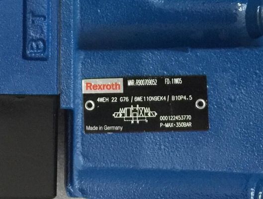 Rexroth R900709052 4WEH22G76/6EW110N9EK4/B10P4,5 4WEH22G7X/6EW110N9EK4/B10P4,5 Valve