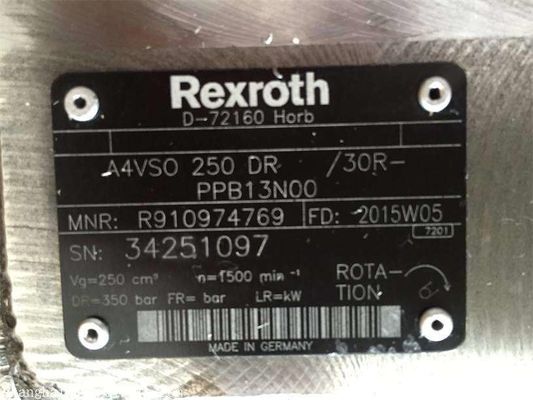 Rexroth R910974769 A4VSO250DR/30R-PPB13N00 AA4VSO250DR/30R-PPB13N00 Axial Piston Variable Pump