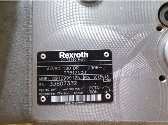 Rexroth R910999125 A4VSO180DR/30R-PPB13N00 Axial Piston Variable Pump