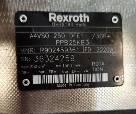 Rexroth R902449361 A4VSO250DFE1/30R-PPB25KB3 Axial Piston Variable Pump