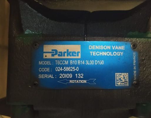 Parker Denison 024-58625-0 T6CCM-B10-B14-3L00-D100 Double Hydraulic Vane Pump