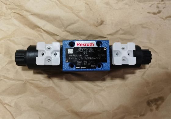 ISO Rexroth Hydraulic Valves R901127595 4WE6J70/HG24N9K4/B12 4WE6J7X/HG24N9K4/B12 Series Solenoid Directional Valves