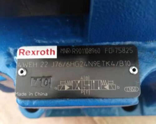 R901108960 4WEH22J76/6HG24N9ETK4/B10 4WEH22J7X/6HG24N9ETK4/B10 Type 4WEH22J Directional Spool Valve