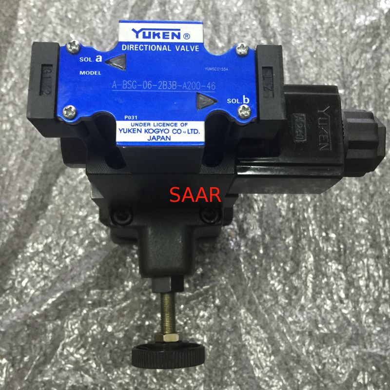 Anti Corrosive Yuken Pressure Relief Valve , BSG-06 Yuken Proportional Valve