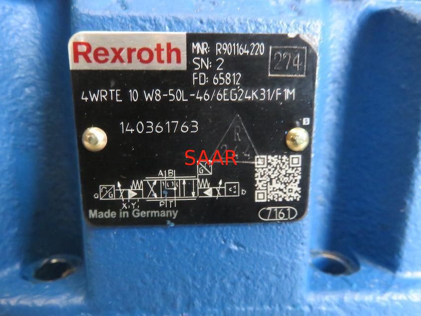 On Stock Rexroth Valve 4WRTE10W8-50L-46/6EG24K31/F1M MNR R901164220