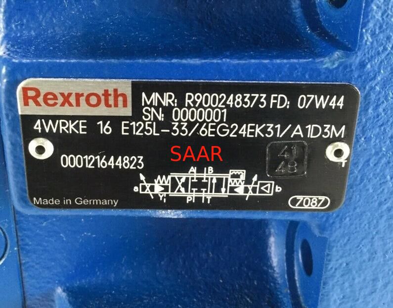 Rexroth R900248373 4WRKE16E125L-33/6EG24EK31/A1D3M 4WRKE16E125L-3X/6EG24EK31/A1D3M