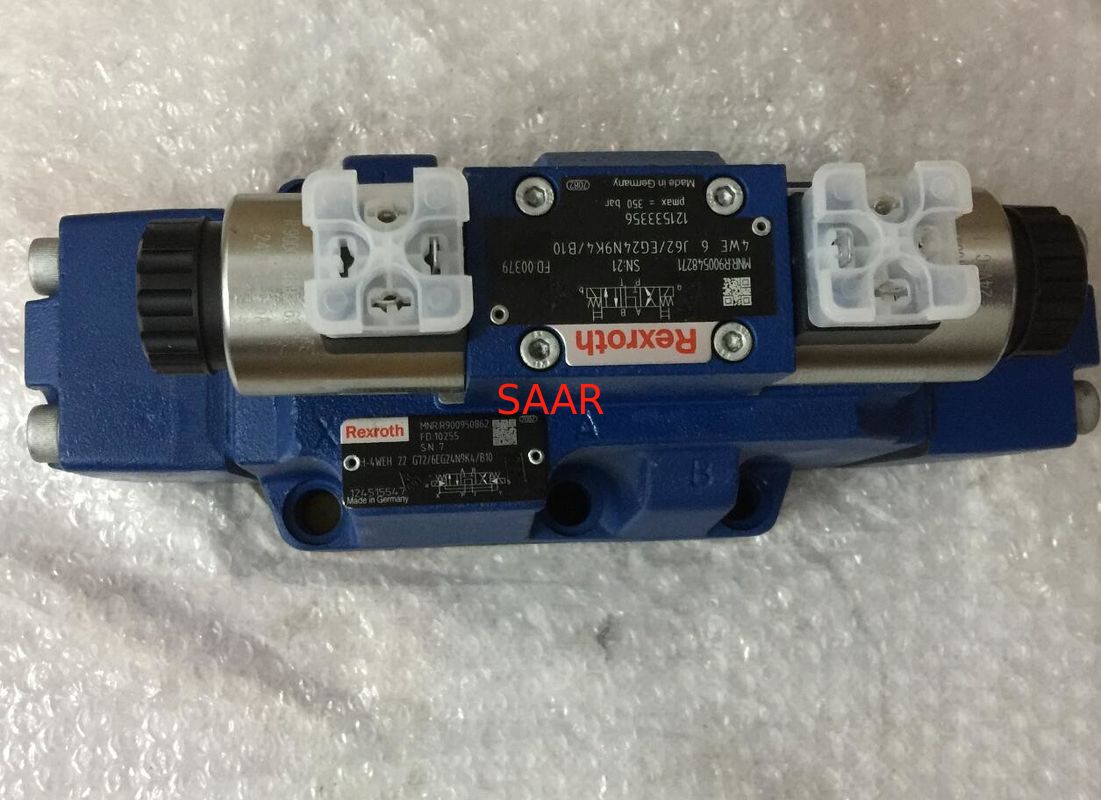 R900950862 H-4WEH22G7X/6EG24N9K4/B10 H-4WEH22G72/6EG24N9K4/B10 Directional Spool Valve With Electro-Hydraulic Actuation