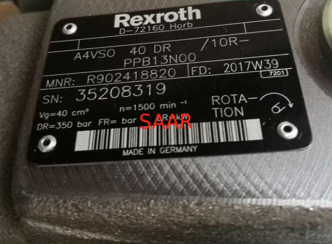 R902418820 A4VSO40DR/10R-PPB13N00 Rexroth A4VSO40DR Type Axial Piston Variable Pump
