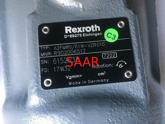 High Efficiency Rexroth Hydraulic Pump , Axial Fixed Piston Motor A2FM80 A2FM90