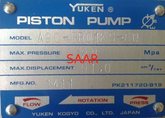 Yuken A90-FR01BS-60 A90-FR01CS-60 A90-FR01HS-60 A90-FR01KS-60 A90-LR01BS-60 A90-LR01CS-60 A90-LR01HS-60